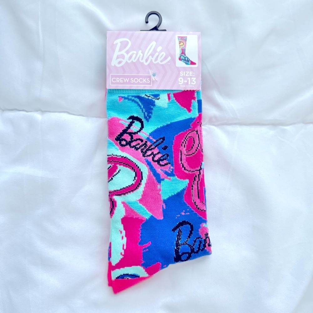 Barbie Multicolor Crew Socks